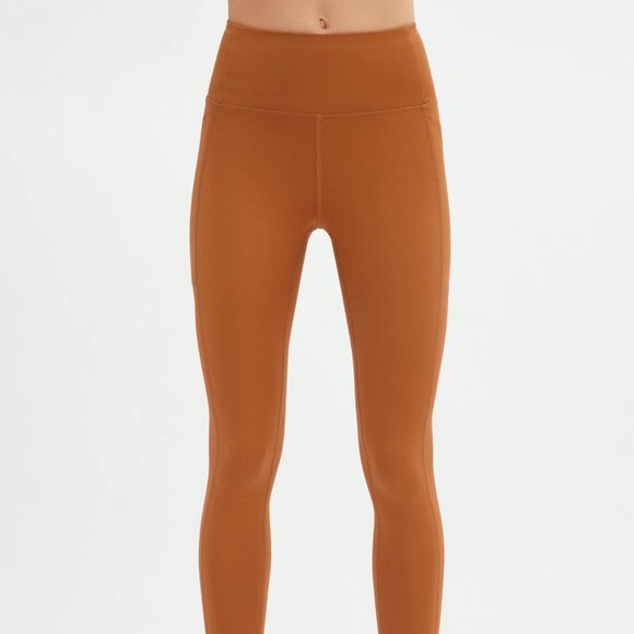 Girlfriend Collective Orange High Rise Leggings - Picture 1 of 4